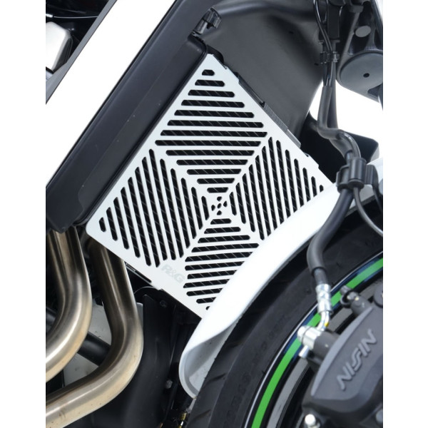 R&G Brushed Aluminium Radiator Guard for the Kawasaki Vulcan S '15- & Vulcan Cafe '18-